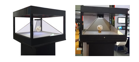 4 পক্ষের গ্লাসের জন্য holographic 3D প্রদর্শন / holographic প্রদর্শন সিস্টেম / প্রদর্শন প্রদর্শন