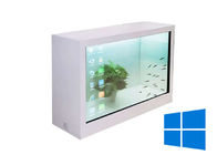21.5 ইঞ্চি স্বচ্ছ Lcd শোকেস ইন্টারেক্টিভ LCD বিজ্ঞাপন স্ক্রীন